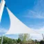 Slnečná plachta -tienenie na terasu, trojuholníková 5x5x5 m - Biela - HDPE