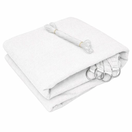 Slnečná plachta -tienenie na terasu, trojuholníková 3x3x3 m - Biela - HDPE