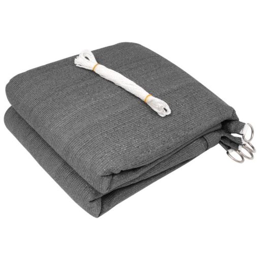 Slnečná plachta -tienenie na terasu, obdĺžniková 4x4 m - Antracit - HDPE