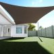 Slnečná plachta -tienenie na terasu, obdĺžniková 2x2 m - Kávovo hnedá - HDPE