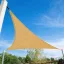 Slnečná plachta -tienenie na terasu, trojuholníková 5x5x7 m - Béžová - Prémiové HDPE