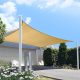 Slnečná plachta -tienenie na terasu, obdĺžniková 5x5 m - Svetlo hnedá - HDPE